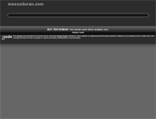 Tablet Screenshot of maxxxduran.com
